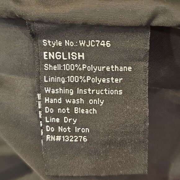 MADE BY JOHNNY Vegan Leather Moto Jacket Size XL Edgy‎ Streetwear Fall Layers - Picture 8 of 8